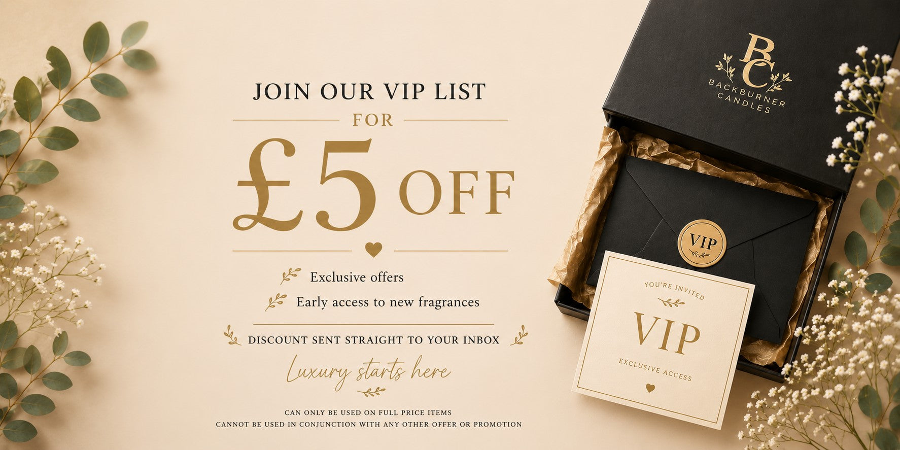 VIP membership card with a decorative background featuring leaves and flowers.